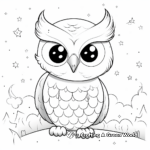 Sweet Owl Coloring Pages for Nighttime Creativity 2