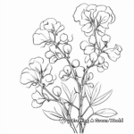 Sweet Peas Coloring Pages for Kids 4