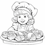Sweet Pecan Candy Coloring Pages for Children 3