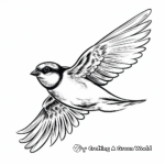 Swift Swallow Swooping Down Coloring Pages 2