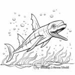 Swimming Plesiosaurus Coloring Pages 2