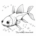 Swimming Upside Down Catfish Coloring Pages 4