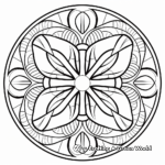Symmetric Kaleidoscope Design Coloring Pages 2