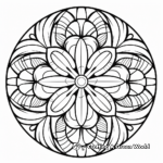 Symmetric Kaleidoscope Design Coloring Pages 3