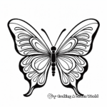 Symmetrical Butterfly Coloring Pages for Children 2