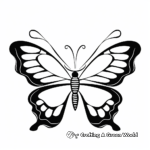 Symmetrical Butterfly Coloring Pages for Children 3