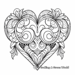 symmetrical Heart-themed Coloring Pages 2