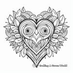 symmetrical Heart-themed Coloring Pages 4