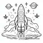Symmetrical Space-themed Coloring Pages 4