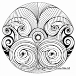 Symmetrical Swirl Designs Coloring Sheets 3