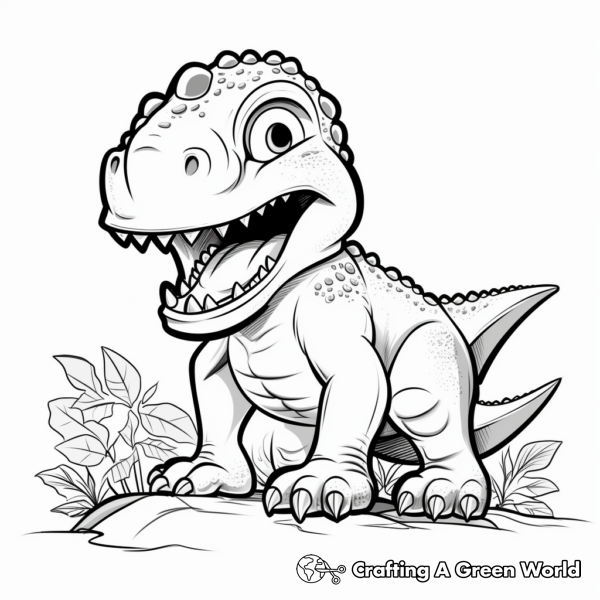 T Rex Coloring Pages - Free & Printable!