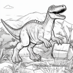Tarbosaurus Hunting in Pack Coloring Pages 3