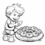 Tasty Donut Coloring Pages for A Sweet Treat 4