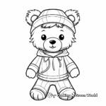 Teddy Bear in Different Costumes Coloring Pages 2