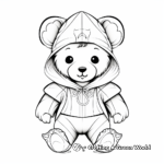 Teddy Bear in Different Costumes Coloring Pages 4