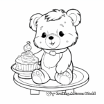 Teddy Bear Tea Party Coloring Pages 3