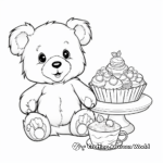 Teddy Bear Tea Party Coloring Pages 4