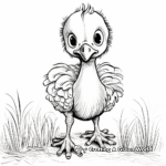 Thanksgiving Baby Turkey Coloring Pages 3