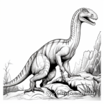 The Amazing Parasaurolophus Dinosaur Scenes Coloring Pages 1