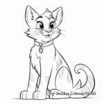 The Aristocats' Toulouse Coloring Pages 3