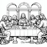 The Betrayal of Judas: Drama of the Last Supper Coloring Pages 4