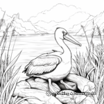 The Great Outdoors: Pelican Lake Scene Coloring Pages 3