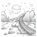 The Journey of a Comet: Step By Step Coloring Pages 2