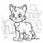The Kitten from Daniel Tiger's Neighborhood Coloring Pages 4