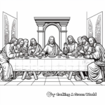 The Last Supper Coloring Pages for Students 1