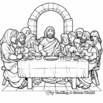 The Last Supper Coloring Pages for Students 4
