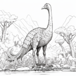 The Majestic Therizinosaurus Coloring Pages 2