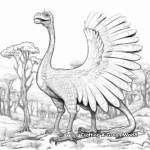 The Majestic Therizinosaurus Coloring Pages 4