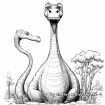 The Massive Mamenchisaurus Coloring Pages 1
