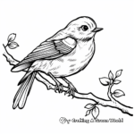 The Melancholic Hungarian Blue Bird Coloring Pages 3