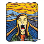 The Scream by Munch Coloring Pages for Expressionists 1