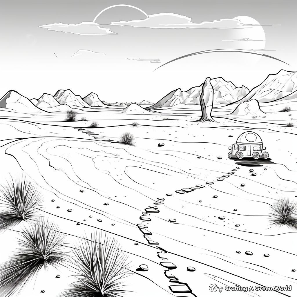 The Wonders of the Antarctic Desert Coloring Pages 1