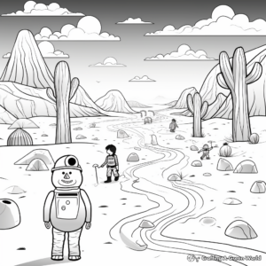 The Wonders of the Antarctic Desert Coloring Pages 3