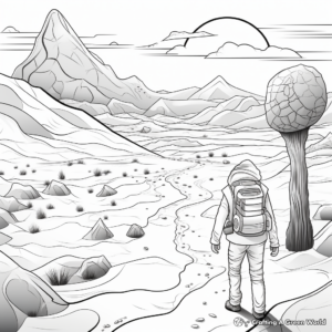The Wonders of the Antarctic Desert Coloring Pages 4