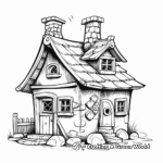 Themed Stone Gnome House Coloring Pages 1