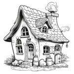 Themed Stone Gnome House Coloring Pages 2