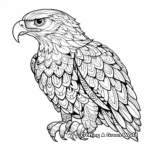 Therapeutic Zentangle Eagle Coloring Pages 4