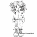 Thigh-High Socks Coloring Pages for Fashionistas 4