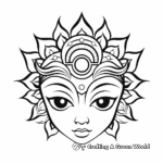 Third Eye Chakra Meditative Coloring Pages 2