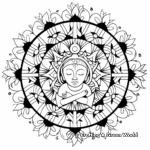 Thought-Provoking Zen Mandala Coloring Sheets 4