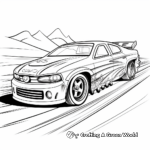 Thrilling Stock Car Racing Coloring Pages 2