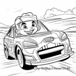 Thrilling Stock Car Racing Coloring Pages 3