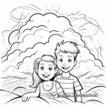 Thunderstorm Over the Ocean Coloring Pages 3