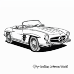 Timeless Mercedes-Benz 300SL Coloring Sheets 2