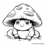 Toad and Mushroom Coloring Pages 3