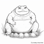 Toad Life Cycle Educational Coloring Pages 3